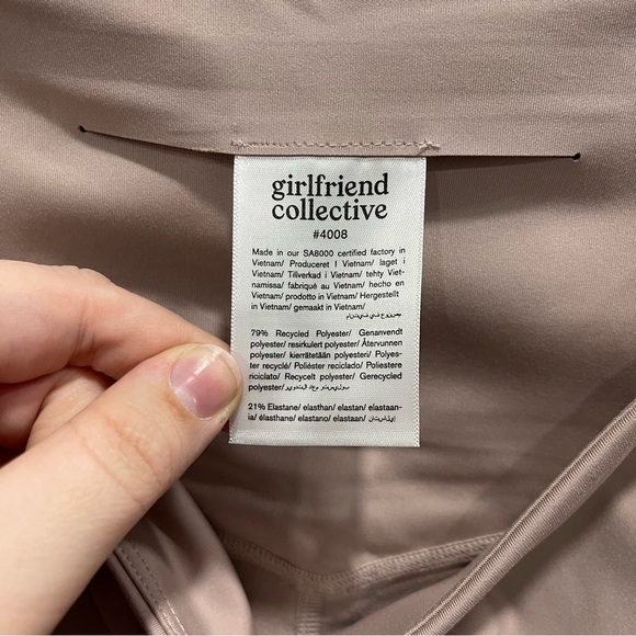 Girlfriend Collective High Waist 7/8 Leggings in Quartz Size Large - Picture 10 of 12